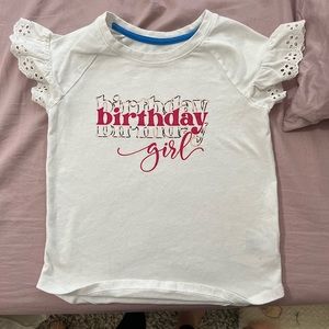 Custom made birthday girl shirt. Hot pink and cheetah print